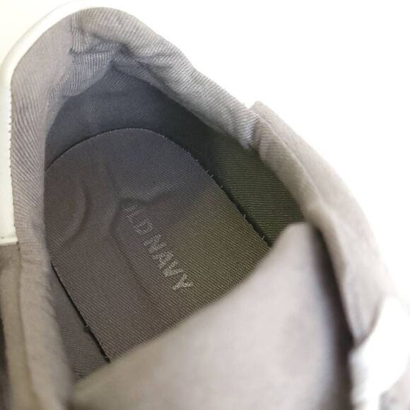 Old Navy Sneaker Shoes Gray Soft-Brushed Faux-Suede Sneakers Womens Size 9.5​​ - Picture 13 of 14